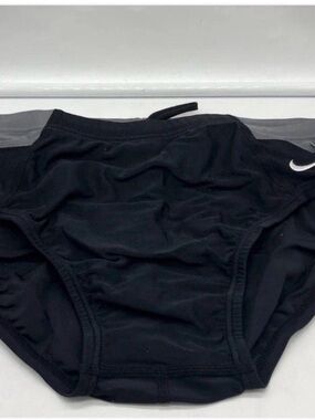 Nike Color Block Swim Briefs with White Swoosh